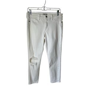 Abercrombie White Harper Low Rise Ankle Jeans - 28/6S